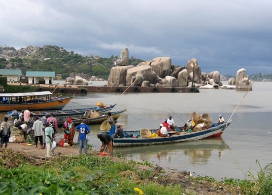 Fishing boats on Lake Victoria